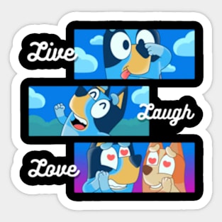 live laugh love Sticker